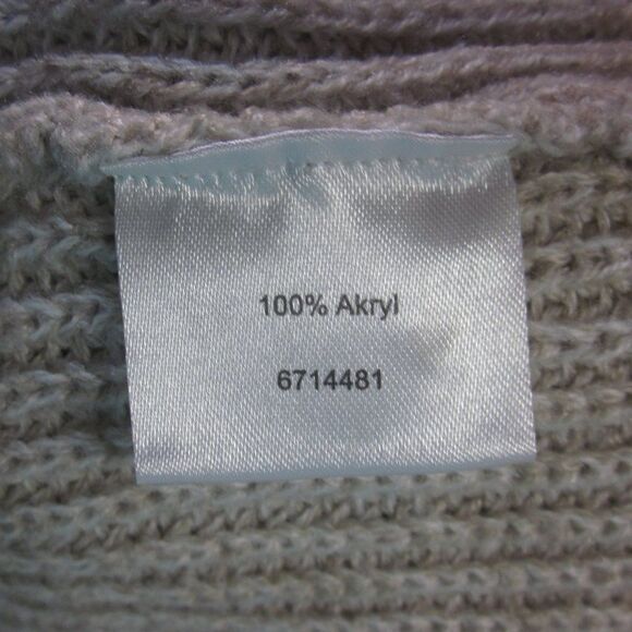 Isolde Womens Fall Knit Cowlneck Oversized Beige Knit Sweater Size  S / M - Picture 11 of 15